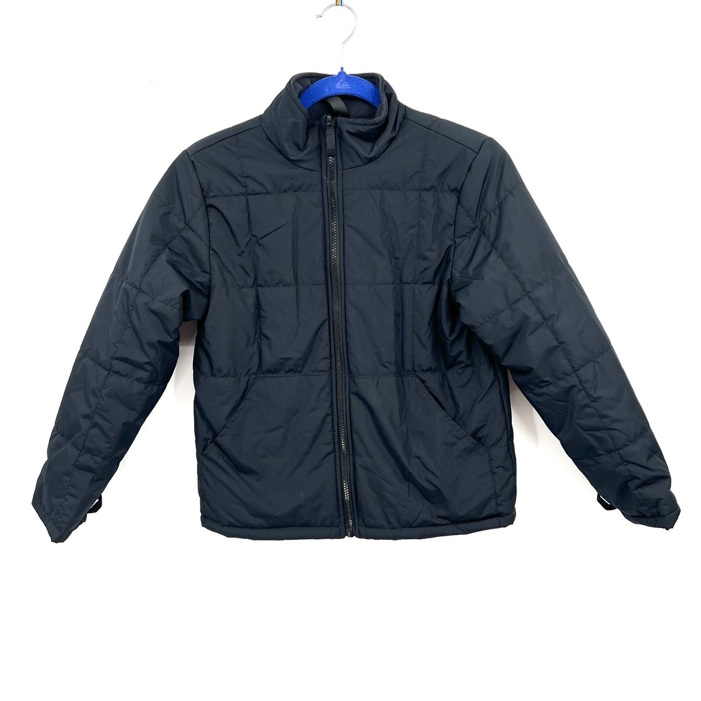 All in Motion black full zip fleece lined jacket fall coat black L 10 12